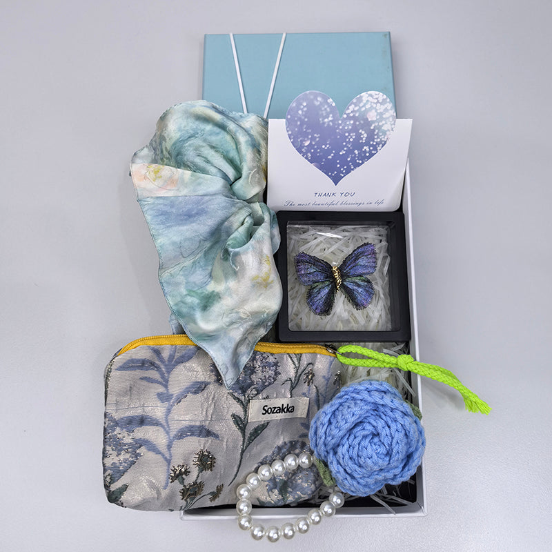 Unique Birthday Gift Box Graduation season classmate gift giving gratitude and love card blessing gift box cover set