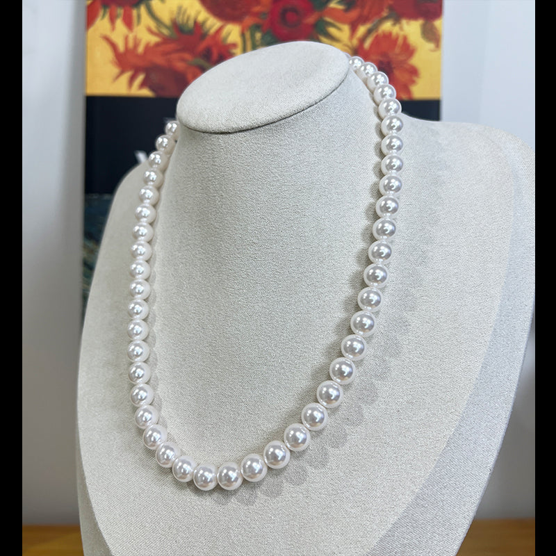 Magnetic Pearl Necklace Neckchain Overlay Accessories for Women 2025 New High grade Light luxury Small crowd Collar Chain to send friends to her sisters Birthday gifts to girls jewelry gifts for themselves