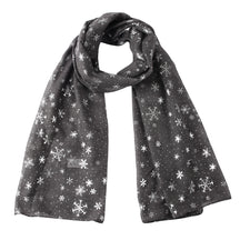 Europe and America Autumn and Winter Scarves Women's New Christmas Gift Snow Flower Hot Silver Dot Silk Scarves Shawls Christmas Scarves for Friends to Send Yourself New Year Gift for Relatives to sisters Christmas Gift Box