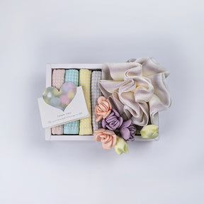 Warm thank-you gifts, gifts from friends and sisters, gifts from classmates, advanced cloth flower towel bath ball set, soft and warm gifts for employees