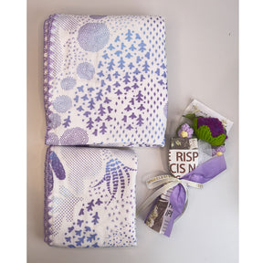 Warm birthday gift, exquisite purple blue high-end gift, Mother's Day Thanksgiving gift Hygge Gift Box, Gift Box for Women,  Self Care Gift Box, Christmas Care Package, Holiday Gift Box