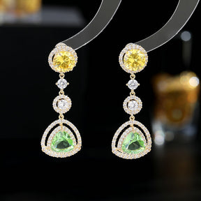 Elegant and Charming Earrings Drops Patchwork Women's Set Cubic Zirconia Set for Prom Daily Dating Accessories Creative Gift Ideas for Women's Accessories