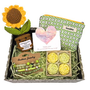Green Serenity Gift Set Sending sunshine gifts, thanking friends for gifts,Funny Birthday Gift For girl,Sister Gifts, For Friend Gift Box For Her,Sending A Hug, Thank You Gift, Care Package