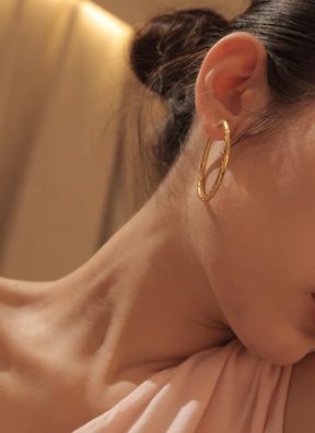 European and American metal diamond grid pattern sparkling and exaggerated large circle earrings with circles, women's light luxury high-end earrings, silver pleated earrings, women's light luxury niche unique design, high-end ear buckle earrings, 20