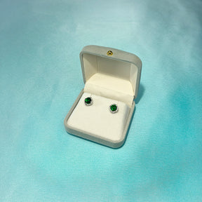 Japan and South Korea Micro set Simple Earrings Colorful Multicolor Zircon Temperament 925 Silver Needle Earrings Geometric Round Earrings Fashion Fashion Fashion Clothing Versatile Shiny Elegant Women Earrings Give Yourself to Friends Give sisters J