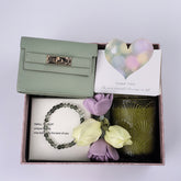 Personalized birthday gift, self care gift, soybean scented candle, fashionable original green Youlin hand string gift, best friend gift, sisters female gift