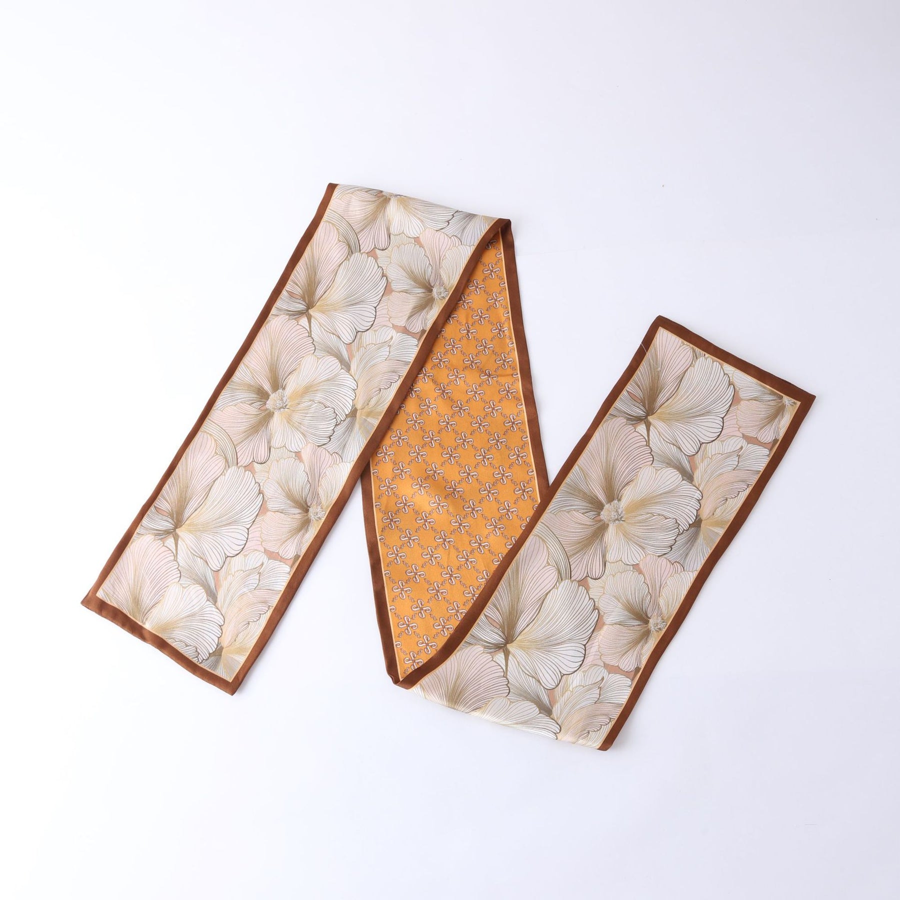 Silkworm silk scarves, thin and long stripes, printed women's fashion, versatile small scarves, ribbons, sunscreen, small silk, thoughtful gifts for friends, sisters, relatives and themselves, birthday gifts, thanksgiving gift box