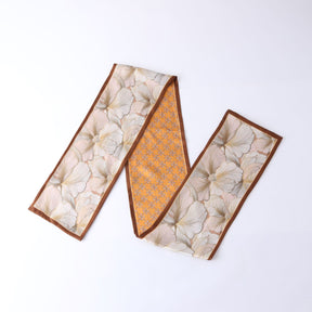 Silkworm silk scarves, thin and long stripes, printed women's fashion, versatile small scarves, ribbons, sunscreen, small silk, thoughtful gifts for friends, sisters, relatives and themselves, birthday gifts, thanksgiving gift box