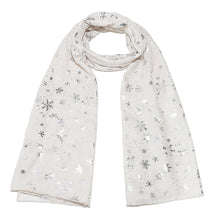 Europe and America Autumn and Winter Scarves Women's New Christmas Gift Snow Flower Hot Silver Dot Silk Scarves Shawls Christmas Scarves for Friends to Send Yourself New Year Gift for Relatives to sisters Christmas Gift Box