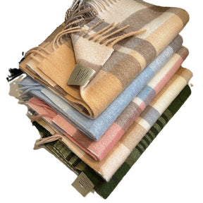 Women's scarf, unisex style, cowhide oil fruit green, pure wool, winter narrow scarf, versatile, warm, high-end scarf from England, perfect gift for boyfriend, girlfriend, friend, classmate