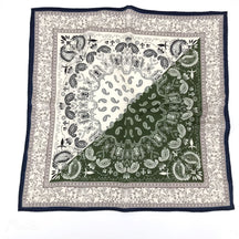 Double sided silk scarf made of real silk and wool, high-end feeling, blue cashew nut pattern square scarf with double-sided printing, women's mulberry silk can be customized, fashionable and versatile, women's scarf gift for family and friends, surp