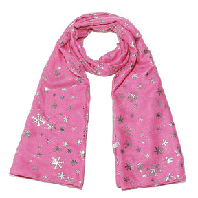 Europe and America Autumn and Winter Scarves Women's New Christmas Gift Snow Flower Hot Silver Dot Silk Scarves Shawls Christmas Scarves for Friends to Send Yourself New Year Gift for Relatives to sisters Christmas Gift Box
