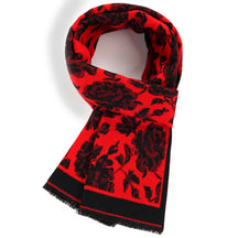 Women's scarf winter new ethnic style scarf, women's warm retro middle-aged and elderly mother style, small business customized gift, employee welfare gift box