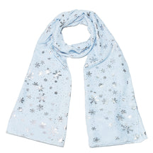 Europe and America Autumn and Winter Scarves Women's New Christmas Gift Snow Flower Hot Silver Dot Silk Scarves Shawls Christmas Scarves for Friends to Send Yourself New Year Gift for Relatives to sisters Christmas Gift Box