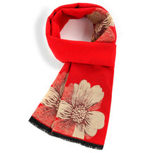 Women's scarf winter new ethnic style scarf, women's warm retro middle-aged and elderly mother style, small business customized gift, employee welfare gift box