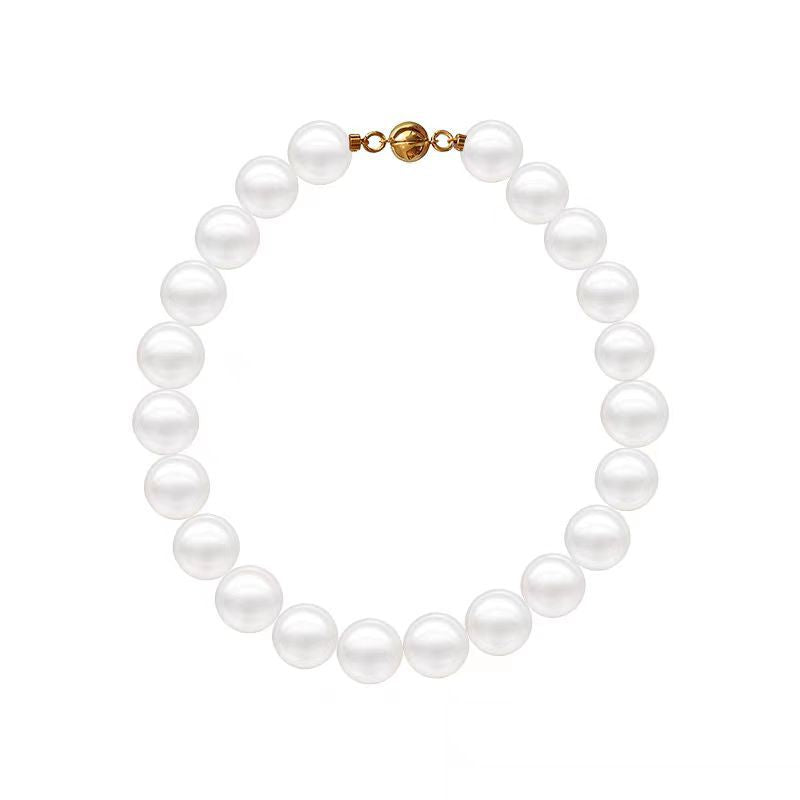 Aobai magnetic attraction large pearl bracelet women's light luxury niche exquisite bracelet high-end sense beaded jewelry new single wear simple French retro pearl bracelet, send friends to sisters, send relatives gifts, give her birthday jewelry gifts