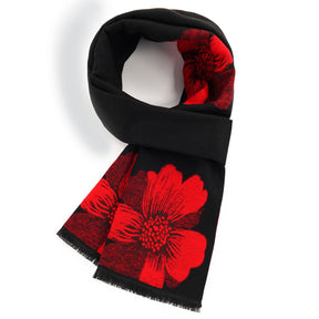 Women's scarf winter new ethnic style scarf, women's warm retro middle-aged and elderly mother style, small business customized gift, employee welfare gift box