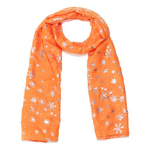 Europe and America Autumn and Winter Scarves Women's New Christmas Gift Snow Flower Hot Silver Dot Silk Scarves Shawls Christmas Scarves for Friends to Send Yourself New Year Gift for Relatives to sisters Christmas Gift Box