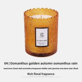 Aromatherapy Candles, Birthday Party, Anniversary Celebration, Festival Companion Gift Box, Grateful Gift for Friends, Practical Home Gift Box, Embossed Glass Cup, Plant Smokeless Aromatherapy Candles, Wholesale Customization