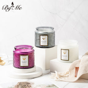 Relief Cup Handmade Soy Wax Aromatherapy Candle Home Office Bedroom Fragrance Birthday Gift for Girlfriend Birthday Party Holiday Celebration Anniversary Valentine's Day Home Decoration Atmosphere Gift