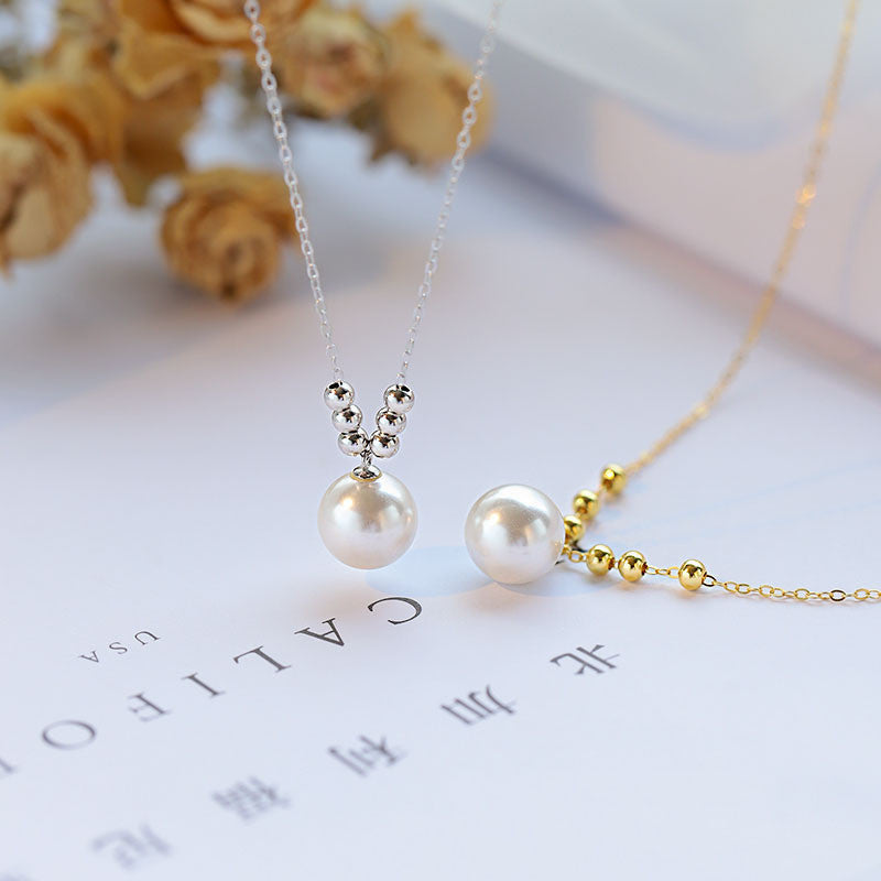 Pearl necklace for women, luxury, niche, high-class, autumn and winter hand made sweater chains, accessories, gifts for friends, gifts for themselves, fashionable and exquisite birthday gifts for sisters, clothing, accessories, necklaces
