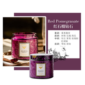 Relief Cup Handmade Soy Wax Aromatherapy Candle Home Office Bedroom Fragrance Birthday Gift for Girlfriend Birthday Party Holiday Celebration Anniversary Valentine's Day Home Decoration Atmosphere Gift