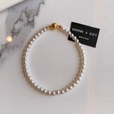 Aobai magnetic attraction large pearl bracelet women's light luxury niche exquisite bracelet high-end sense beaded jewelry new single wear simple French retro pearl bracelet, send friends to sisters, send relatives gifts, give her birthday jewelry gifts