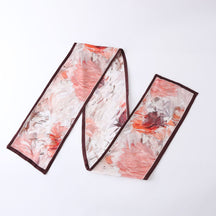 Silkworm silk scarves, thin and long stripes, printed women's fashion, versatile small scarves, ribbons, sunscreen, small silk, thoughtful gifts for friends, sisters, relatives and themselves, birthday gifts, thanksgiving gift box