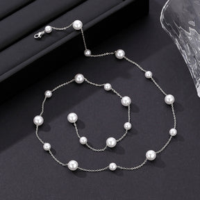 Star tassel pearl necklace design sense of niche necklace accessories high sense clavicle chain new girl birthday gift for her gift, send friends, send sisters clothing with decorative necklace