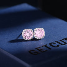 Japan and South Korea Micro set Simple Earrings Colorful Multicolor Zircon Temperament 925 Silver Needle Earrings Geometric Round Earrings Fashion Fashion Fashion Clothing Versatile Shiny Elegant Women Earrings Give Yourself to Friends Give sisters J