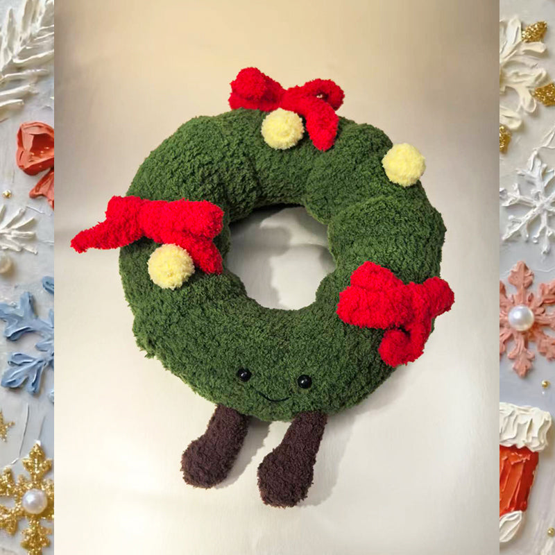 Christmas Gift Box Handmade Cartoon Wreath Decoration Wall Decorations Christmas Snowman Socks Christmas Tree Shaped Woodcarving Pen Creative Snowman Curtain Clip Gift for Friends, Relatives, Children, Employees, Comfort and Family Welfare Christmas