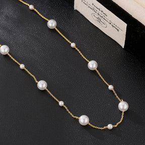 Star tassel pearl necklace design sense of niche necklace accessories high sense clavicle chain new girl birthday gift for her gift, send friends, send sisters clothing with decorative necklace